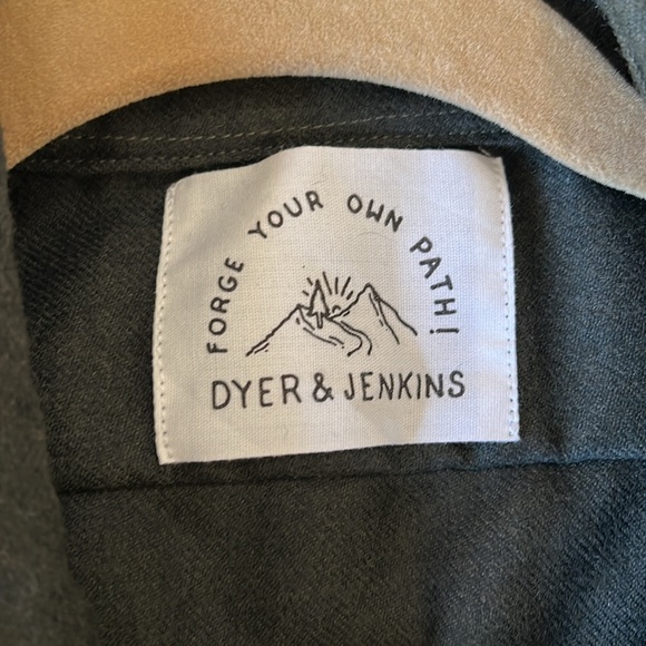 Dyer & Jenkins forrest green wool shirt jacket (S) - Picture 3 of 7